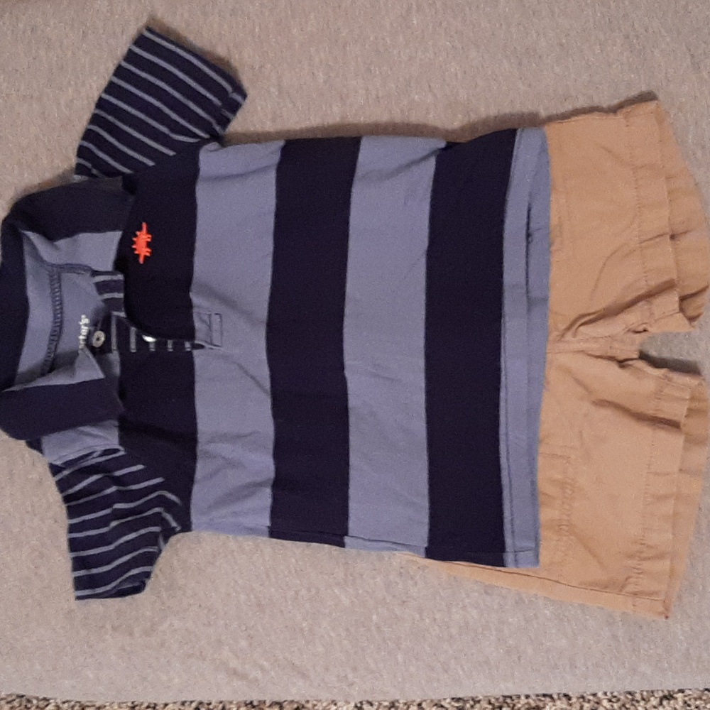 Polo and Khaki Shorts